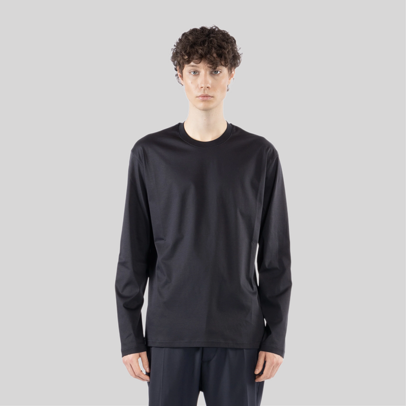 T-shirt im brian mercerizzata nera