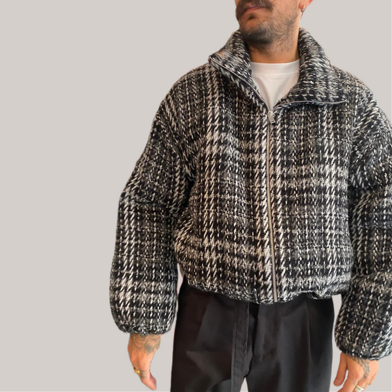 Giubbetto imbrian bomber pied de poule