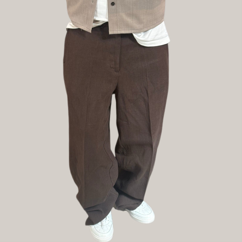 Pantalone imbrian over marrone