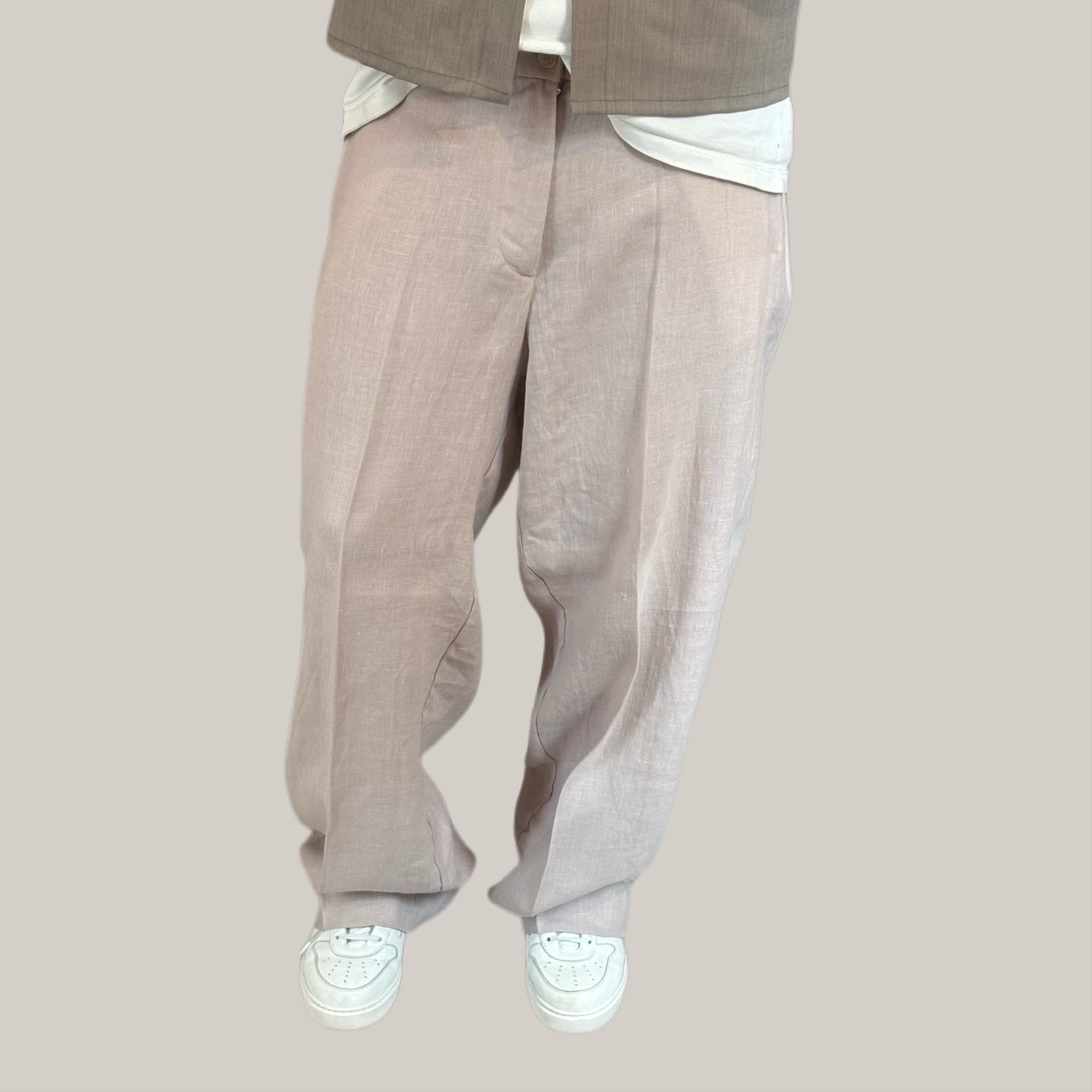 Pantalone imbrian over cipria