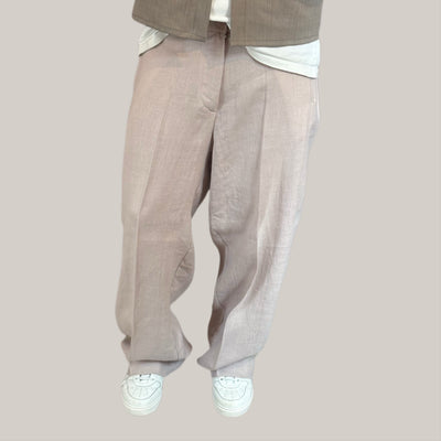 Pantalone imbrian over cipria