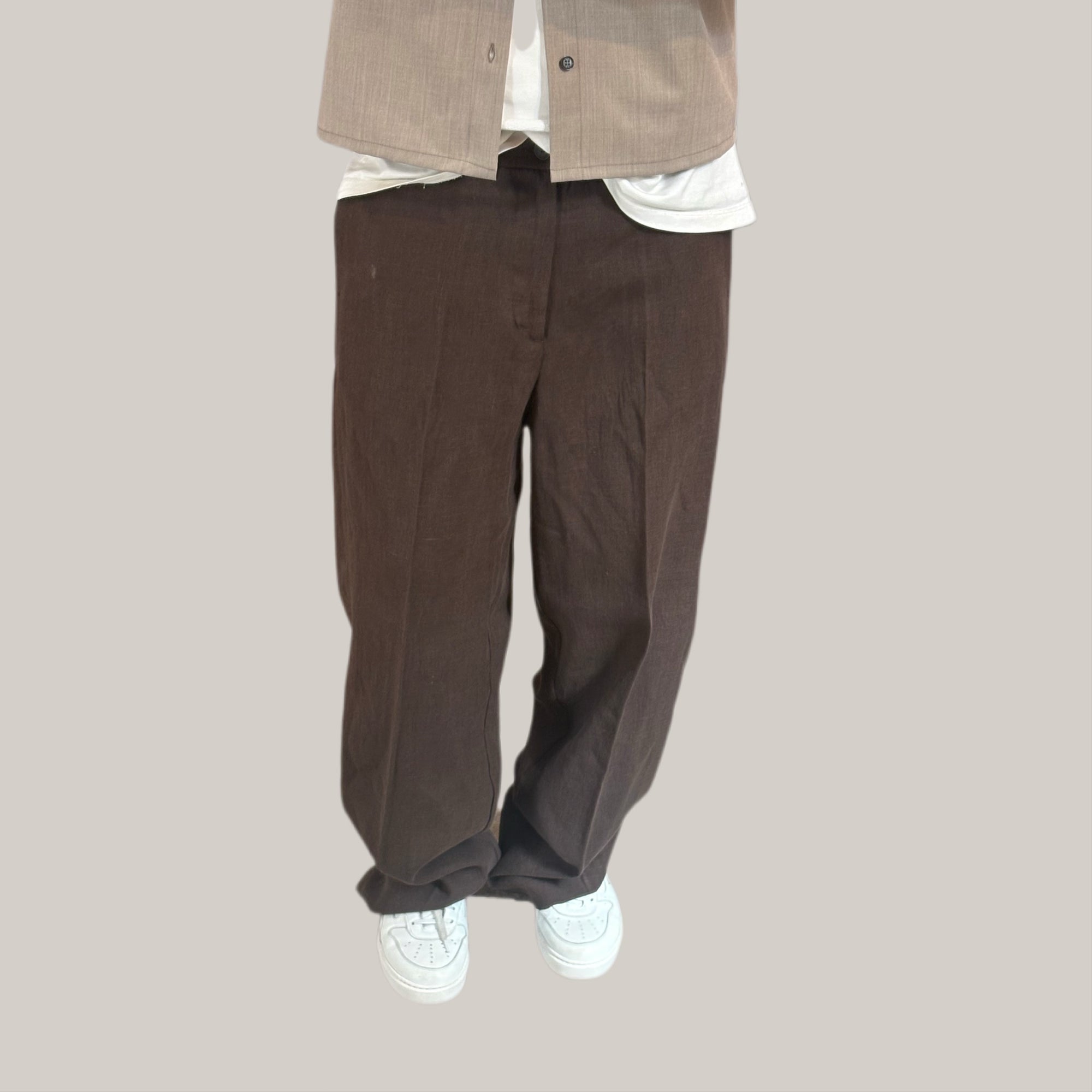 Pantalone imbrian over marrone