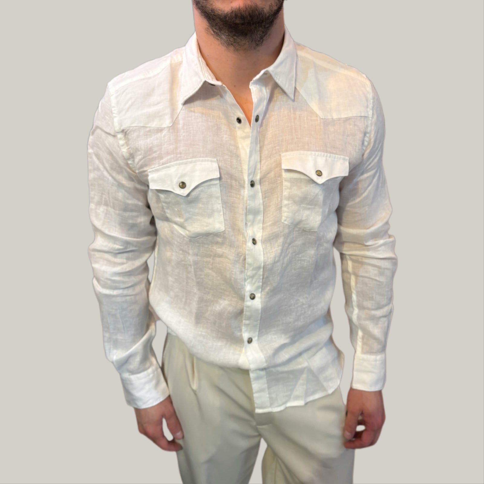 Camicia alley bianco Lino