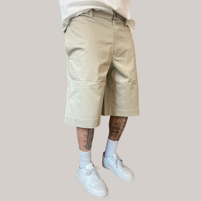 Bermuda woc sabbia con bottone