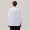 Camicia studio costina bianca / celeste