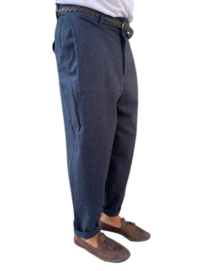 Pantalone Beaucoup salepepe nero/blu