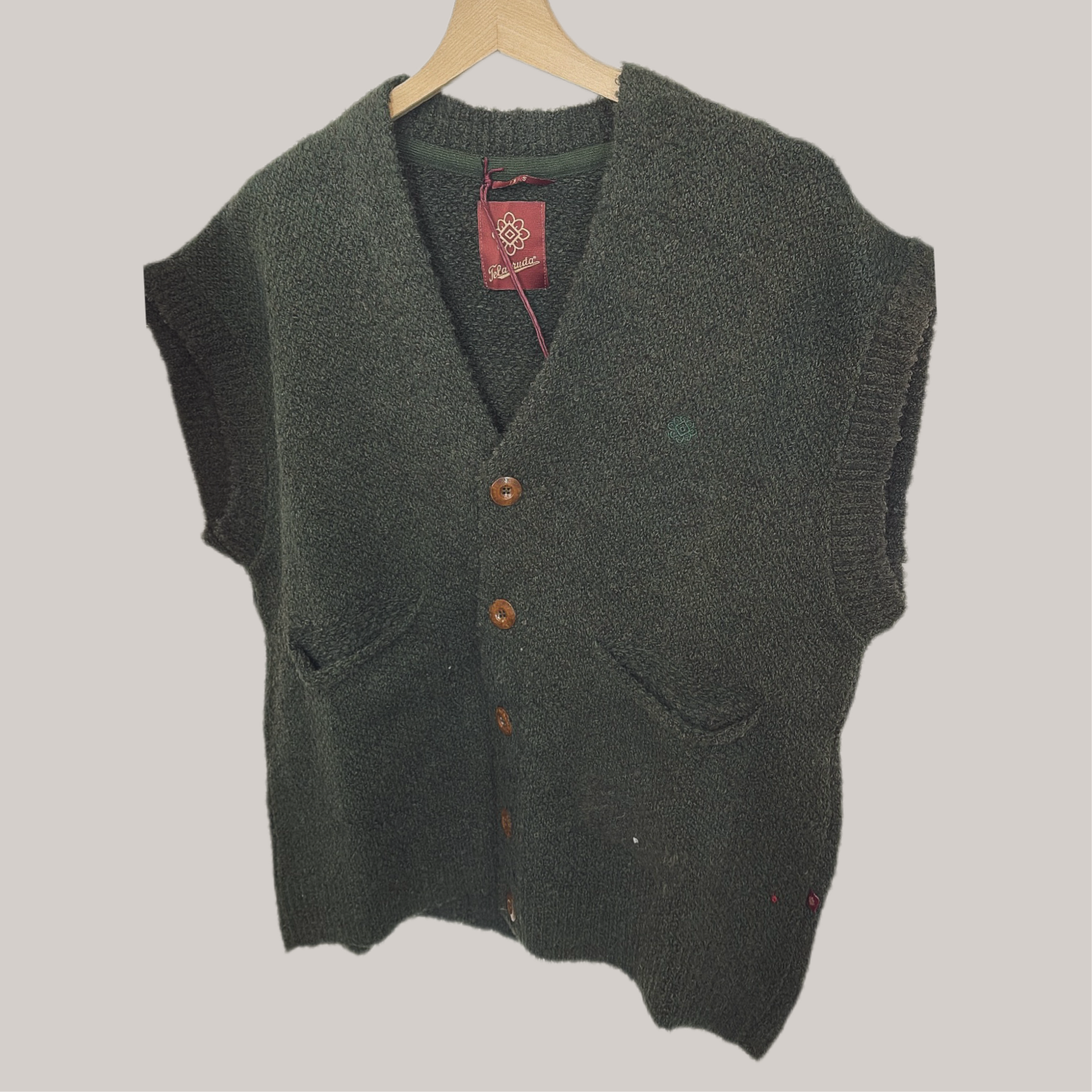 Gilet telacruda verde