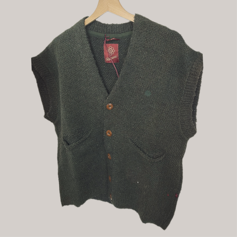 Gilet telacruda verde