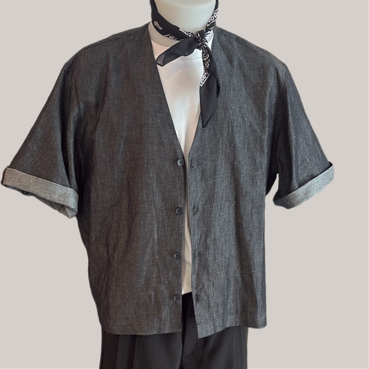 Camicia Kimono imbrian nera