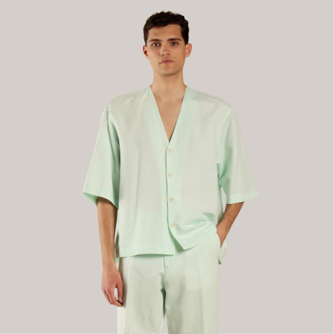Camicia imbrian verde lime